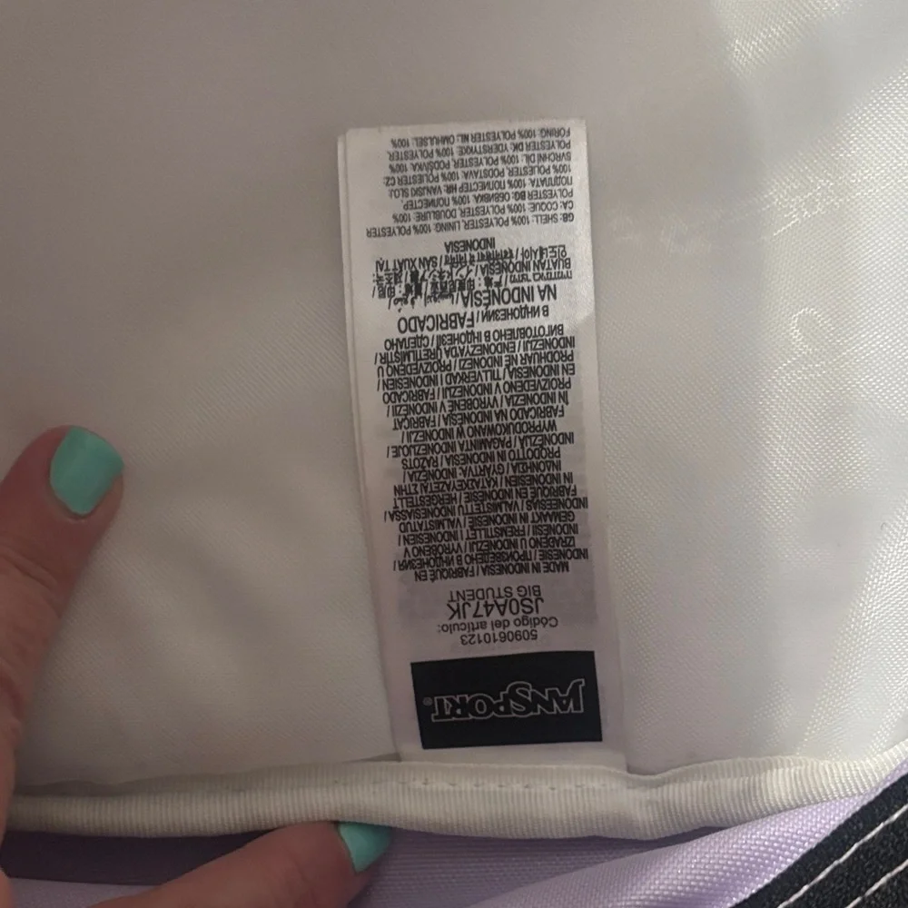 JanSport Light Purple Backpack